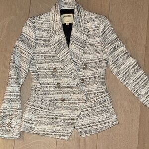 L'Agence Black and White Women's Blazer